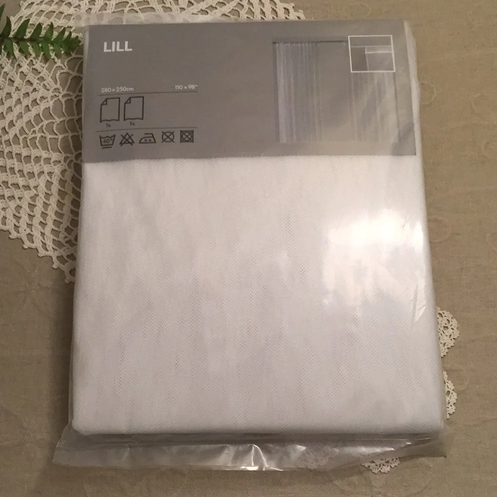 New Set Of White IKEA Lill Curtains